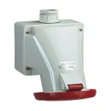 Schneider Electric 83170 — настенная промышленная розетка PratiKa 32 А, 380 В, IP67, 3P+E