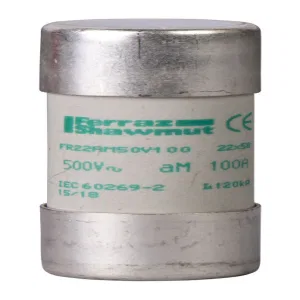 Schneider Electric DF2FA100 — предохранитель 22 x 58 мм, аМ, 100 А (ШНАЙДЕР) Schneider Electric DF2FA100 — предохранитель 22 x 58 мм, аМ, 100 А (ШНАЙДЕР)
