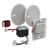 Schneider Electric UNICA ТОР MGU70.566.30, Bluetooth-аудиосистема, алюминий