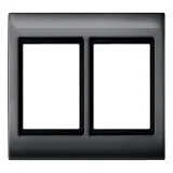 Schneider Electric MERTEN AQUADESIGN IP44 рамка 2-постовая, антрацит, MTN400214