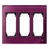 Рамка 3 поста Schneider Electric MERTEN M-ELEGANCE, рубин