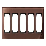 Рамка 5 постов Schneider Electric MERTEN M-ELEGANCE, махагон MTN4050-3215