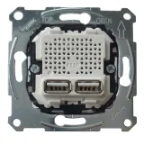 Schneider Electric MTN4366-0100 USB-розетка, двойная, 2,1 А, Type A