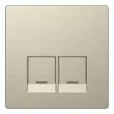 Schneider Electric MERTEN D-LIFE MTN4572-6033 (накладка для информационной розетки RJ45, песочный)