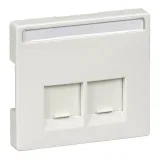 Schneider Electric MERTEN SYSTEM DESIGN накладка на информационную розетку RJ45, полярный белый, MTN466619
