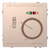 Schneider Electric MTN5764-6051 — термостат для теплого пола Merten D-LIFE, шампань