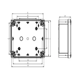Корпус Schneider Electric THALASSA, 74x74x54мм, IP66, пластик