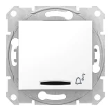 Schneider Electric SDN1700121, кнопочный выключатель 1-клавишный, белый