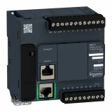 Schneider Electric TM221CE16T, компактный базовый блок Modicon M221, транзисторный, Ethernet