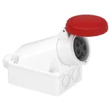 Schneider Electric PratiKa 83159 розетка настенная, угловая, 16 А, 3P+N+PE, IP67, 380-415 В