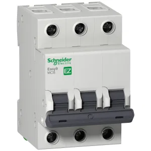EZ9F34320 Автоматический выключатель Schneider Electric Easy9, 3 полюса, 20A, тип C, 4,5kA (ШНАЙДЕР) EZ9F34320 Автоматический выключатель Schneider Electric Easy9, 3 полюса, 20A, тип C, 4,5kA (ШНАЙДЕР)