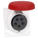 Schneider Electric PKF16F735 — угловая промышленная розетка 16 А, IP67, 380 В